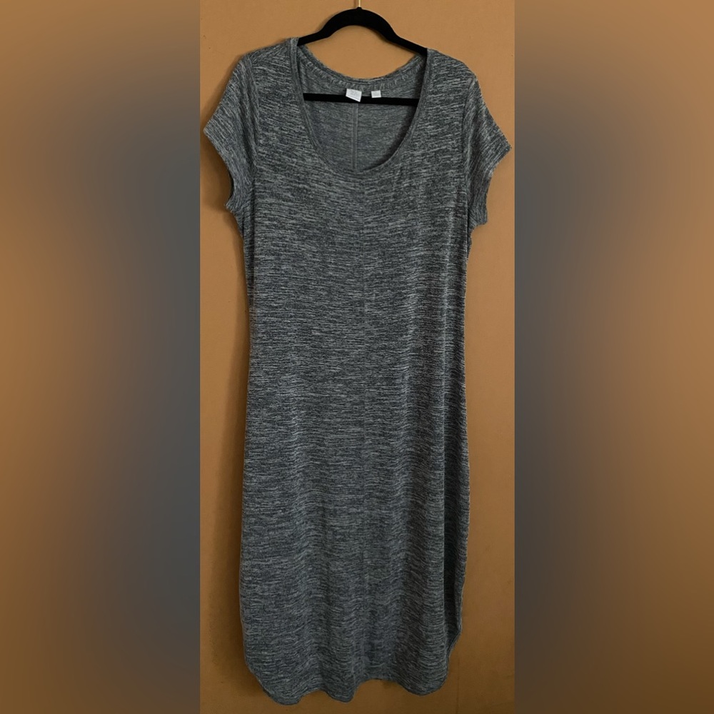 New York & Company gray XL long maxi dress. Short sleeves.